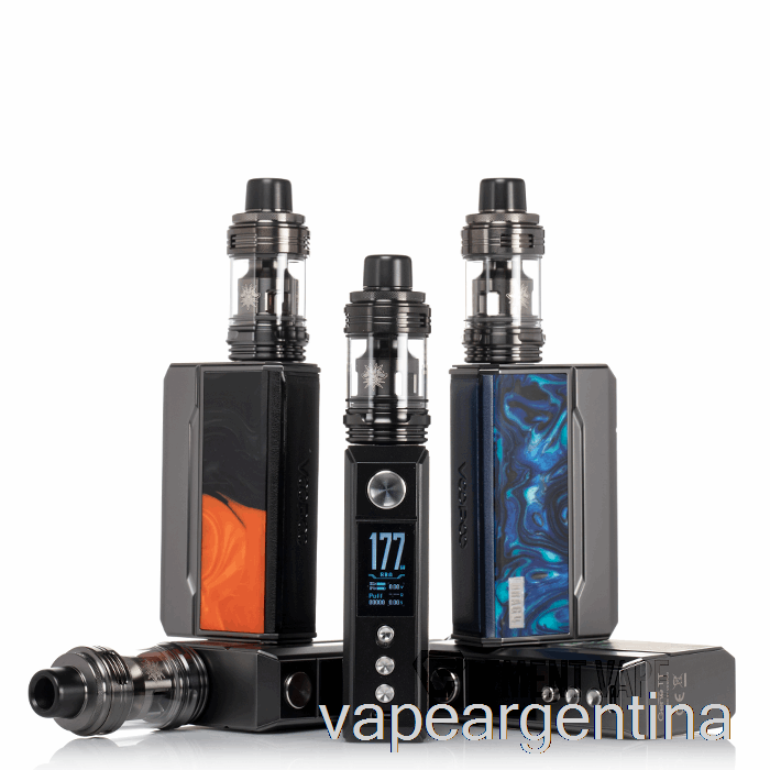 Voopoo Drag 4 177w Kit De Inicio Gun Metal + Vaporizador Ocean Blue Descartable